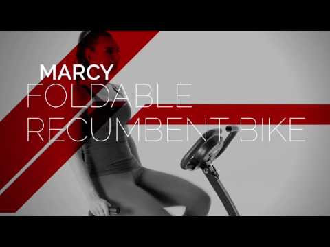 Marcy Foldable Exercise Bike with High Back Seat | NS-653