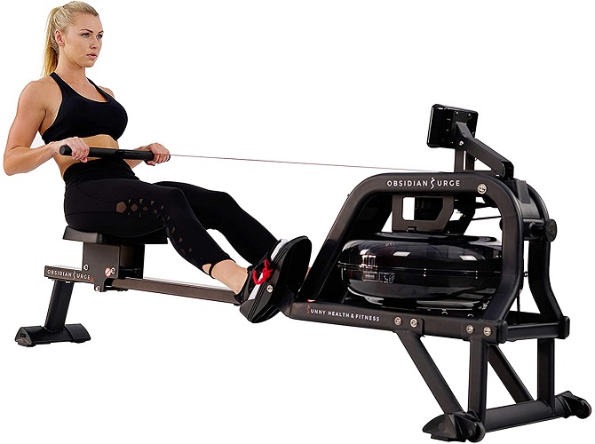 Sunny Health & Fitness Water Rowing Machine