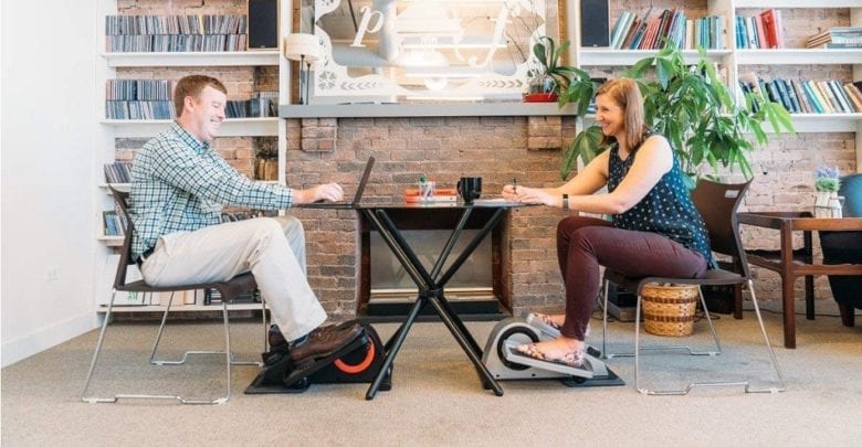 stationary bike desk chair